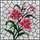 Botanical Art Lovers' Vibrant Stained Glass Fuchsia Pink Stargazer Lily Emerald Green Ripple Mosaic Stained Glass Suncatcher - 7