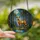 Nature Lovers' Majestic Deer Stag Full Moon Stained Glass Enchanted Forest Mosaic Stained Glass Suncatcher - sEmReFoyDG