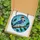 Nature Lovers' Intricate Tiffany Stained Glass Blue Jay Santa Hat Holly Winter Sky Mosaic Stained Glass Suncatcher - 5