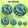 Nature Lovers' Intricate Tiffany Stained Glass Blue Jay Santa Hat Holly Winter Sky Mosaic Stained Glass Suncatcher - 6
