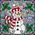 Festive Enthusiasts' Cheerful Snowman Stained Glass Mosaic, Holly Berries, Intricate Filigree, Jewel Tones Stained Glass Suncatcher - 7
