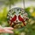 Nature Lovers' Vibrant Stained Glass Cardinals Dogwood Floral Mosaic Art Red Green Blue Gold Stained Glass Suncatcher - 2