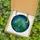 Fantasy Art Enthusiasts' Stained Glass Emerald City Skyline Golden Moon Deep Blue Green Jewel Tone Mosaic Stained Glass Suncatcher - 3y9EtF4Riw
