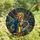 Spiritual Art Collectors' Stained Glass Virgin Mary Jesus Sapphire Gold Teal Cosmic Mosaic Stained Glass Suncatcher - Xn9COuwEp6