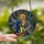 Spiritual Art Collectors' Stained Glass Virgin Mary Jesus Sapphire Gold Teal Cosmic Mosaic Stained Glass Suncatcher - qle22CqJbs