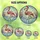 Holiday Art Collectors' Tiffany Stained Glass Flamingo Santa Hat Rose Pink Emerald Green Winter Mosaic Stained Glass Suncatcher - 6