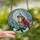 Nature Lovers' Vibrant Red Cardinal Stained Glass Winter Lantern Holly Mosaic Art Stained Glass Suncatcher - 2