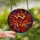 Holiday Admirers' Vibrant Stained Glass Cardinal In Flight Santa Hat Christmas Lights Mosaic Art in Jewel Tones Stained Glass Suncatcher - SSIUJpW4fZ
