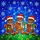 Holiday Enthusiasts' Glowing Tiffany Stained Glass Gingerbread Men Red Hats Green Gifts Snowflake Mosaic Stained Glass Suncatcher - 7