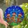 Holiday Enthusiasts' Glowing Tiffany Stained Glass Gingerbread Men Red Hats Green Gifts Snowflake Mosaic Stained Glass Suncatcher - hSwZwpcFLP