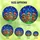 Holiday Enthusiasts' Glowing Tiffany Stained Glass Gingerbread Men Red Hats Green Gifts Snowflake Mosaic Stained Glass Suncatcher - zvVrWXYl-T