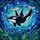 Marine Life Enthusiasts' Majestic Killer Whale Tiffany Style Stained Glass Edge-to-Edge Jewel Tone Mosaic Stained Glass Suncatcher - 7