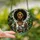 Women's Vibrant Afrocentric Stained Glass Art Woman Curly Hair Jewel Tone Mosaic Stained Glass Suncatcher - 2