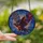 Raven Lovers' Stained Glass Raven Dynamic Mid-Flight Cosmic Blue Purple Jewel Tones Stained Glass Suncatcher - 2
