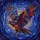 Raven Lovers' Stained Glass Raven Dynamic Mid-Flight Cosmic Blue Purple Jewel Tones Stained Glass Suncatcher - 7