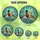 Nature Lovers' Stained Glass Mallard Duck Pair Emerald Green Forget-Me-Nots Floral Tiffany Mosaic Pattern Stained Glass Suncatcher - 6
