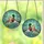 Nature Lovers' Stained Glass Mallard Duck Pair Emerald Green Forget-Me-Nots Floral Tiffany Mosaic Pattern Stained Glass Suncatcher - 3
