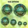 Nature Lovers' Radiant Tiffany Stained Glass Butterfly Wreath Mosaic Blue Sky Orange Yellow Green Pink Jewel Tones Stained Glass Suncatcher - 6