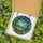 Nature Lovers' Radiant Tiffany Stained Glass Butterfly Wreath Mosaic Blue Sky Orange Yellow Green Pink Jewel Tones Stained Glass Suncatcher - 5