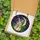 Whimsical Art Lovers' Tiffany Style Stained Glass Rabbit Carrot Celestial Moon & Stars Jewel Tones Intricate Mosaic Stained Glass Suncatcher - 5