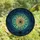 Art & Fantasy Lovers Tiffany Stained Glass Spiderweb Black Spider Moonlit Sky Sapphire Emerald Amber Jewel Tones Stained Glass Suncatcher - 4