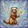 Fantasy Lovers' Whimsical Flying Ferret Magic Wand Tiffany Stained Glass Jewel Sky Art Stained Glass Suncatcher - 7