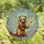 Fantasy Lovers' Whimsical Flying Ferret Magic Wand Tiffany Stained Glass Jewel Sky Art Stained Glass Suncatcher - 4