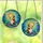 Guinea Pig Lovers' Vibrant Tiffany Stained Glass Guinea Pig Sun Hand Mosaic Blue Teal Gold Pink Jewel Tone Stained Glass Suncatcher - 3