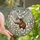 Fantasy Art Lovers' Whimsical Flying Opossum Iridescent Pastel Fairy Wing Stained Glass Jewel Tone Mosaic Stained Glass Suncatcher - 1