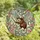 Fantasy Art Lovers' Whimsical Flying Opossum Iridescent Pastel Fairy Wing Stained Glass Jewel Tone Mosaic Stained Glass Suncatcher - 4