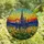 Nature Lovers' Tiffany Style Stained Glass Purple Blue Delphinium Sunset Meadow Intricate Mosaic Stained Glass Suncatcher - OYmrKMjoaD