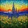 Nature Lovers' Tiffany Style Stained Glass Purple Blue Delphinium Sunset Meadow Intricate Mosaic Stained Glass Suncatcher - 7