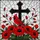 Art & Nature Lovers Vibrant Stained Glass Red Cardinal Poppy Cross Crackle Mosaic Art Stained Glass Suncatcher - 7