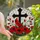 Art & Nature Lovers Vibrant Stained Glass Red Cardinal Poppy Cross Crackle Mosaic Art Stained Glass Suncatcher - lp7mgrqsql