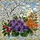 Art Lovers' Vibrant Tiffany Glass Botanical Mosaic Purple Violets Cherry Blossoms Chrysanthemum Jewel Tones Stained Glass Suncatcher - 7