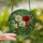 Nature Lovers' Vibrant Tiffany Stained Glass Garden Mosaic: Red Poppy, White Daisy, Daffodil, Swirling Foliage, Teal Pink Accents Stained Glass Suncatcher - 2