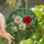 Nature Lovers' Vibrant Tiffany Stained Glass Garden Mosaic: Red Poppy, White Daisy, Daffodil, Swirling Foliage, Teal Pink Accents Stained Glass Suncatcher - 1