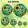 Nature Lovers' Vibrant Tiffany Stained Glass Hummingbird Sunflower Mosaic Blue Teal Orange Green Stained Glass Suncatcher - 6