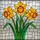 Nature Lovers' Vibrant Tiffany Style Stained Glass Daffodil Floral Mosaic Golden Yellow Fuchsia Emerald Green Stained Glass Suncatcher - 7