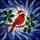 Holiday Art Lovers' Tiffany Style Stained Glass Cardinal with Santa Hat, Crimson Blue Cream Intricate Geometric Mosaic Stained Glass Suncatcher - 7