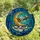 Holiday Enthusiasts' Tiffany Stained Glass Santa's Sleigh Flight, Jewel-Toned Winter Village & Crescent Moon Sky Stained Glass Suncatcher - UTBXV8p8dE