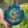 Holiday Enthusiasts' Tiffany Stained Glass Santa's Sleigh Flight, Jewel-Toned Winter Village & Crescent Moon Sky Stained Glass Suncatcher - YUQAyZlotb
