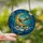Holiday Enthusiasts' Tiffany Stained Glass Santa's Sleigh Flight, Jewel-Toned Winter Village & Crescent Moon Sky Stained Glass Suncatcher - ugtLm0d0vw