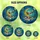 Holiday Enthusiasts' Tiffany Stained Glass Santa's Sleigh Flight, Jewel-Toned Winter Village & Crescent Moon Sky Stained Glass Suncatcher - zSNmm1xFkd