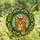 Cat Lovers' Vibrant Stained Glass Orange Tabby Cat Emerald Green Mosaic Jewel Tone Art Stained Glass Suncatcher - 4