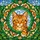 Cat Lovers' Vibrant Stained Glass Orange Tabby Cat Emerald Green Mosaic Jewel Tone Art Stained Glass Suncatcher - 7