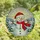 Winter Lovers' Tiffany Style Stained Glass Snowman Mosaic, Vibrant Reds, Icy Blue Winter Landscape Stained Glass Suncatcher - 4