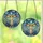 Forest Art Lovers' Jewel Tone Blue Mushroom Pine Tiffany Stained Glass Winter Aurora Mosaic Stained Glass Suncatcher - 3