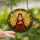 Enchanted Dreamers' Tiffany Stained Glass Fairy Golden Amber Wings Red Holly Berry Mosaic Art Stained Glass Suncatcher - RMzZzAJ4RX
