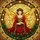 Enchanted Dreamers' Tiffany Stained Glass Fairy Golden Amber Wings Red Holly Berry Mosaic Art Stained Glass Suncatcher - 7